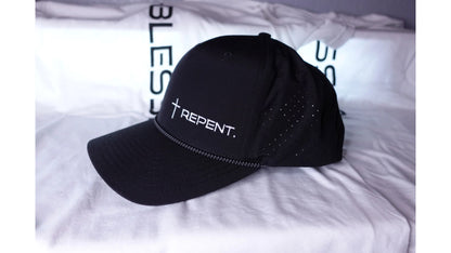 REPENT. Black Performance SnapBack